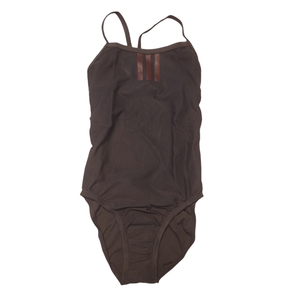 Adidas Solid C Back Infinitex One Piece Swimsuit